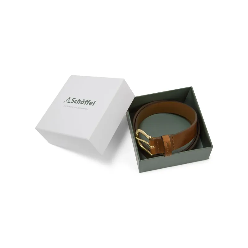 Schoffel Tideswell Leather Belt Chestnut-1