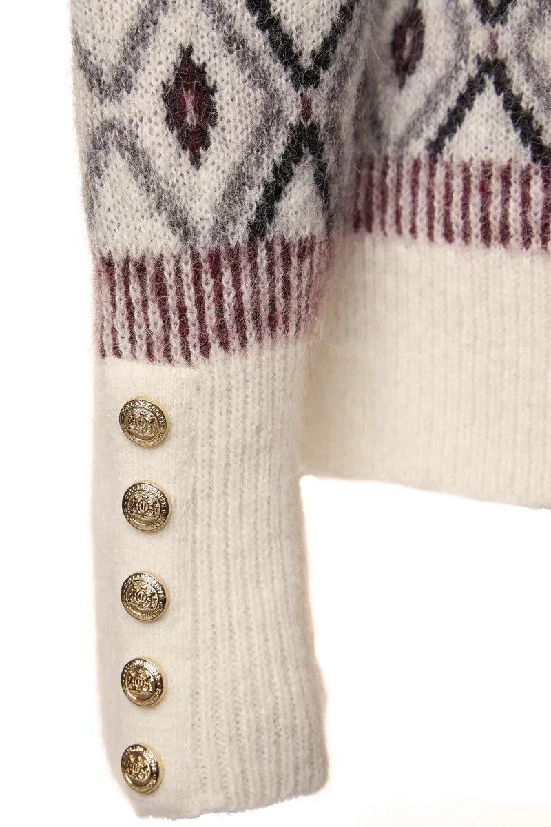 Holland Cooper Fairisle Knit in Cream-8