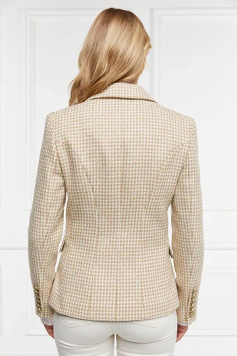 Holland Cooper Knightsbridge Blazer Camel Puppytooth-4