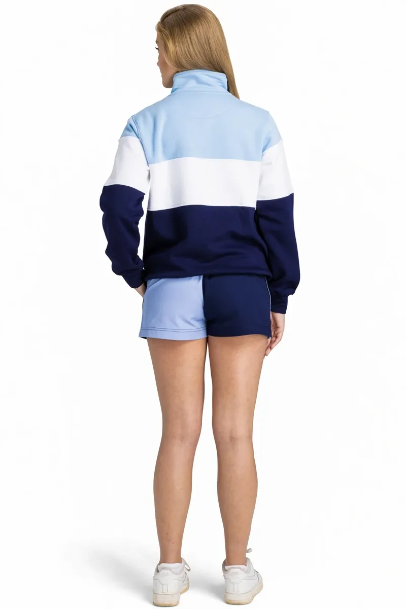 Cotswold Fox Harlequin Shorts in Blue/Navy-1