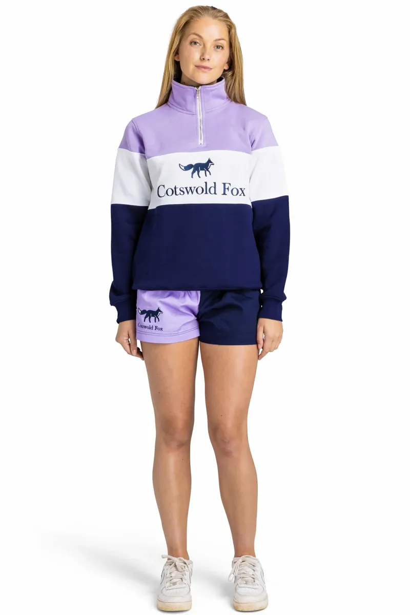 Cotswold Fox Cirencester Quarter Zip Lilac-2