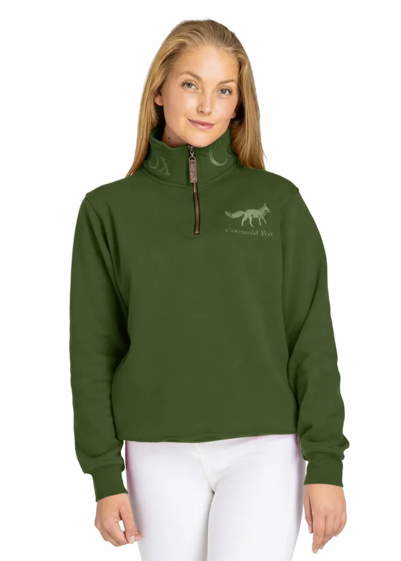 Cotswold Fox Tetbury Quarter Zip Basil
