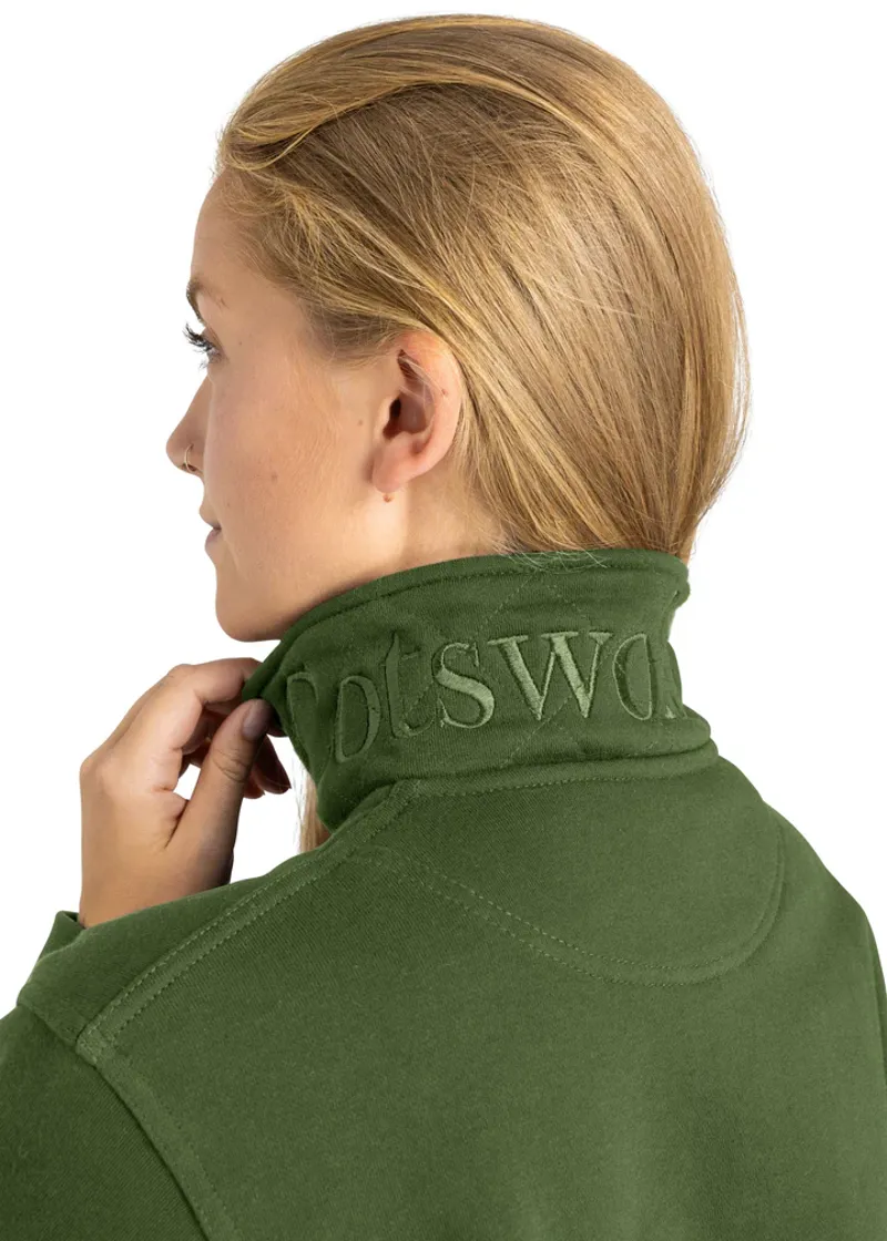 Cotswold Fox Tetbury Quarter Zip Basil-2