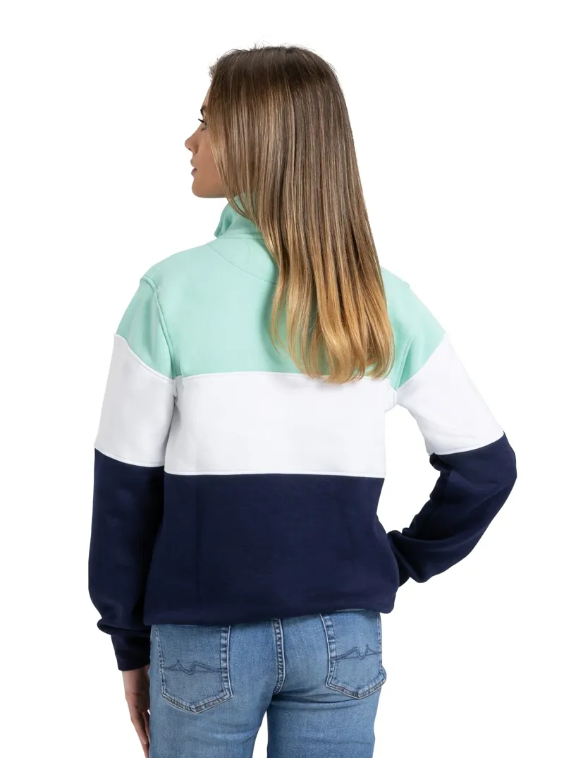 Cotswold Fox Cirencester 1/4 Zip Jumper in Mint-1