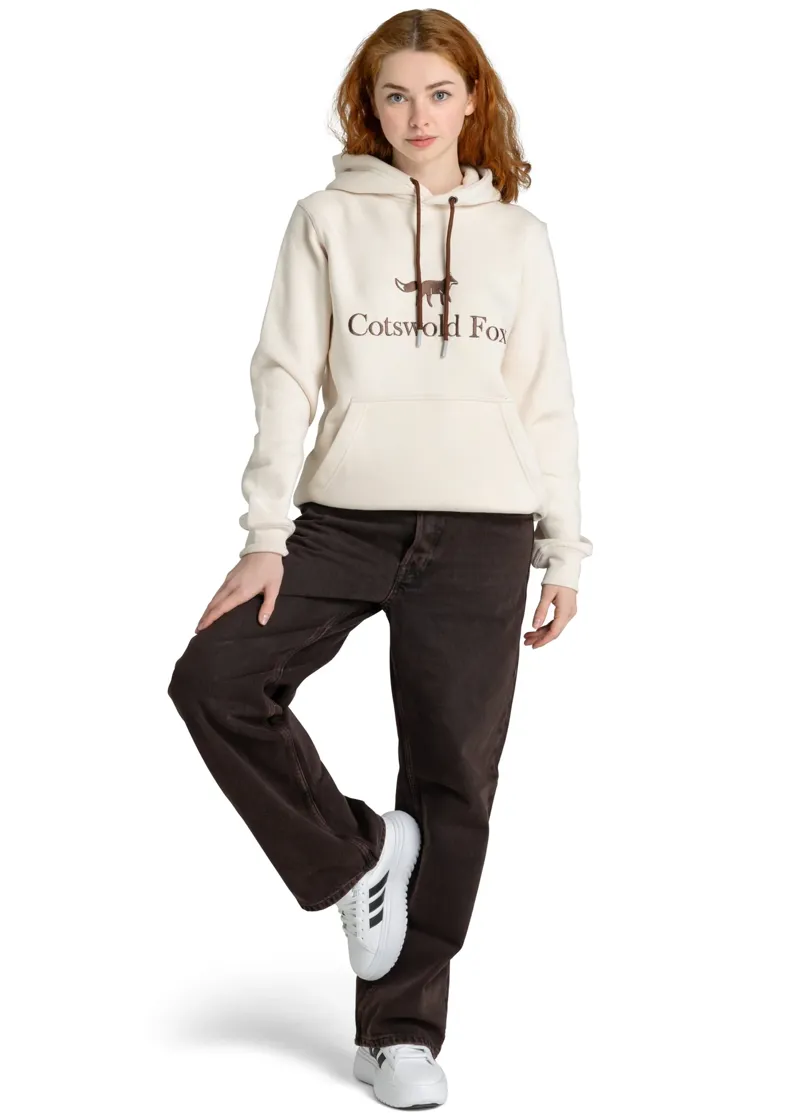 Cotswold Fox Heritage Unisex Hoodie Cream-2
