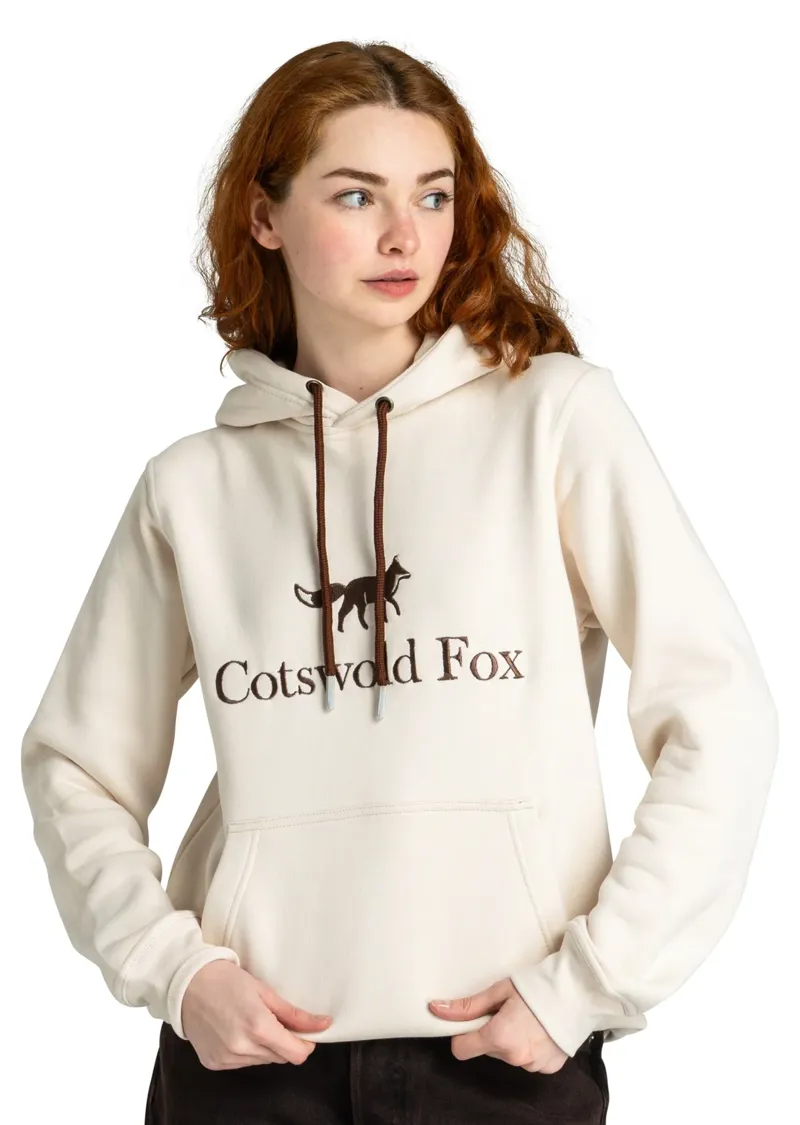 Cotswold Fox Heritage Unisex Hoodie Cream