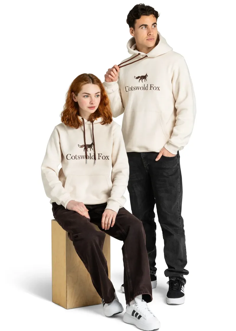 Cotswold Fox Heritage Unisex Hoodie Cream-1