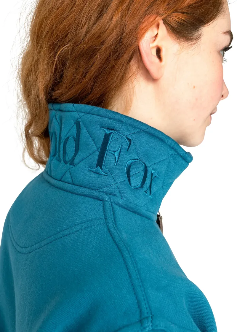 Cotswold Fox Tetbury Quarter Zip Petrol Blue-4