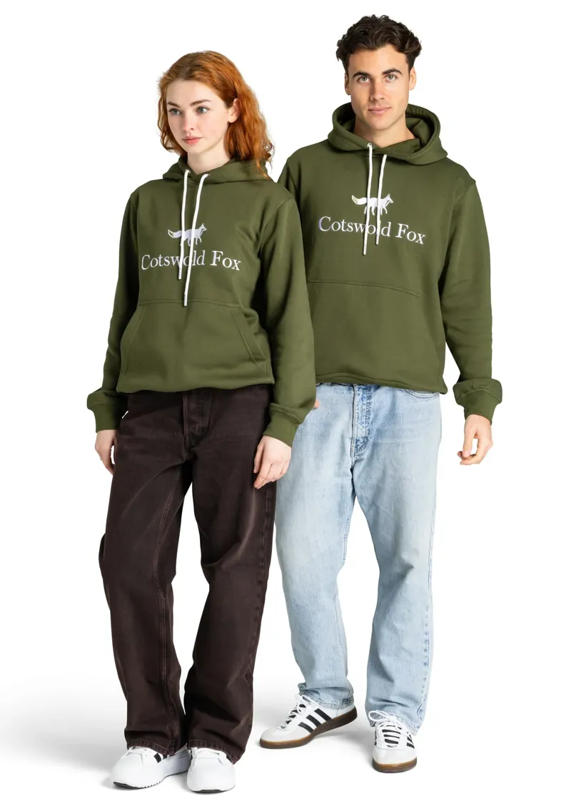 Cotswold Fox Heritage Unisex Hoodie Basil-4