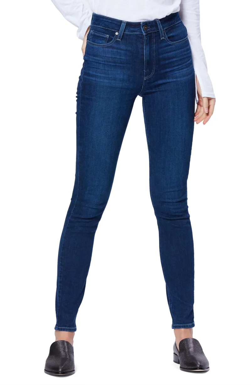 Paige Margot High Rise Ultra Skinny 30 inch Jeans Brentwood