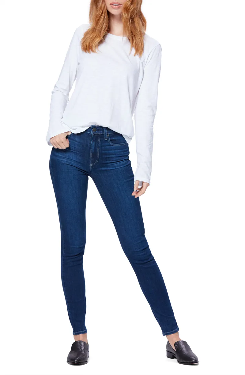 Paige Margot High Rise Ultra Skinny 30 inch Jeans Brentwood-1