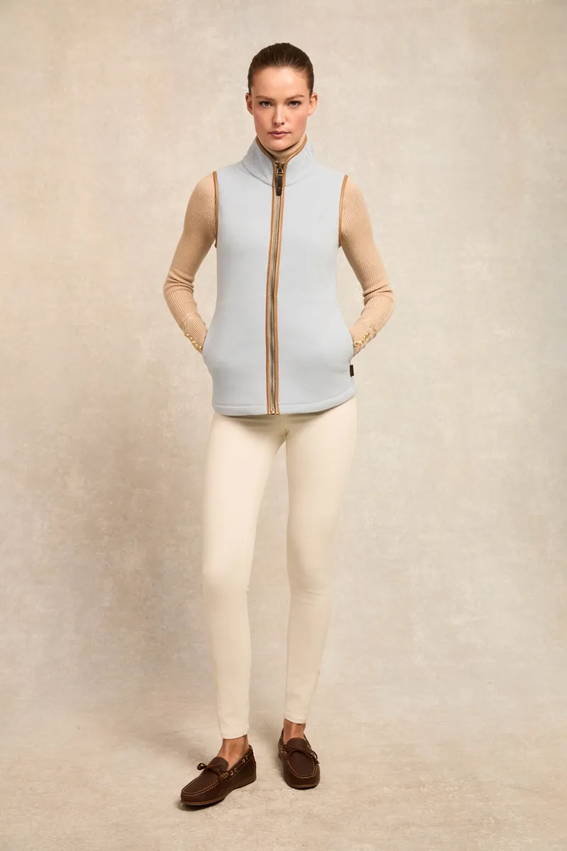 Holland Cooper Country Fleece Gilet Pale Blue-4
