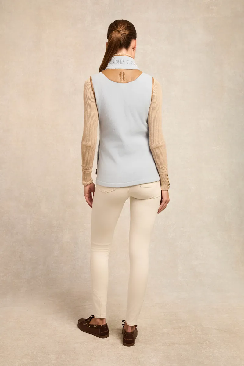 Holland Cooper Country Fleece Gilet Pale Blue-7