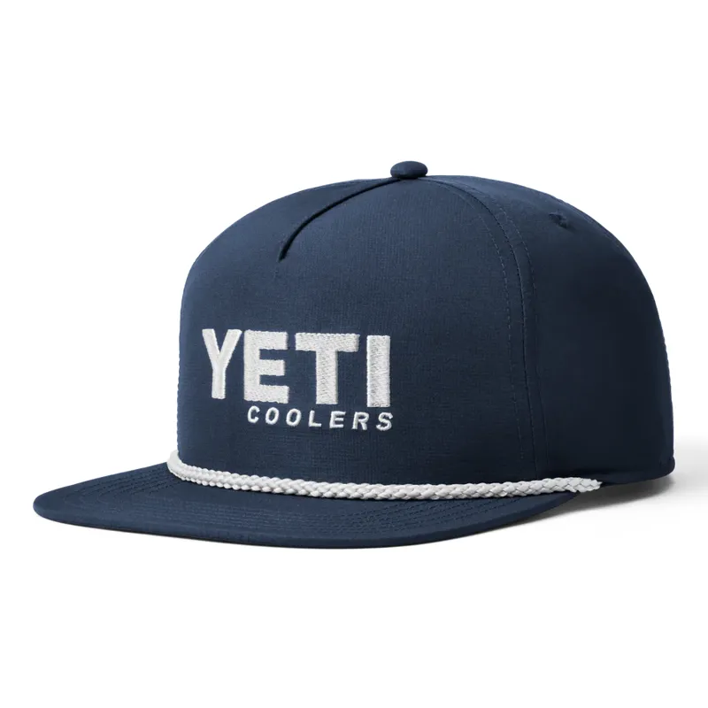 Yeti Flat Brim Rope Hat Navy-1