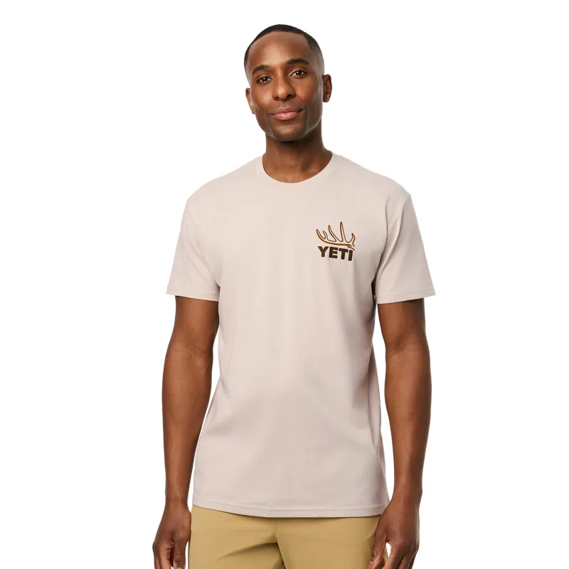 Yeti Big Buck Short Sleeve T-Shirt in Bone-2