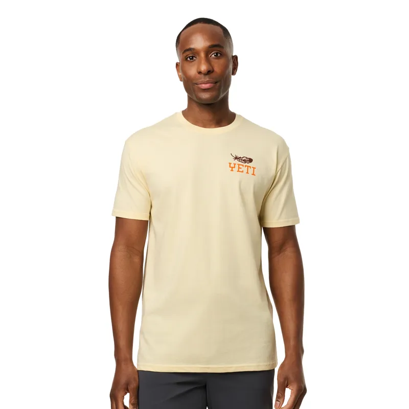 Yeti Feather Short Sleeve T-Shirt in Butter-2