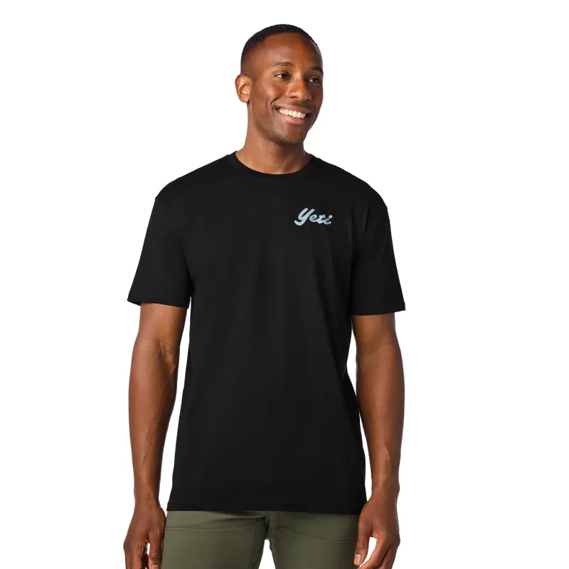 Yeti High Country Regular Short Sleeve T-Shirt in Black-2