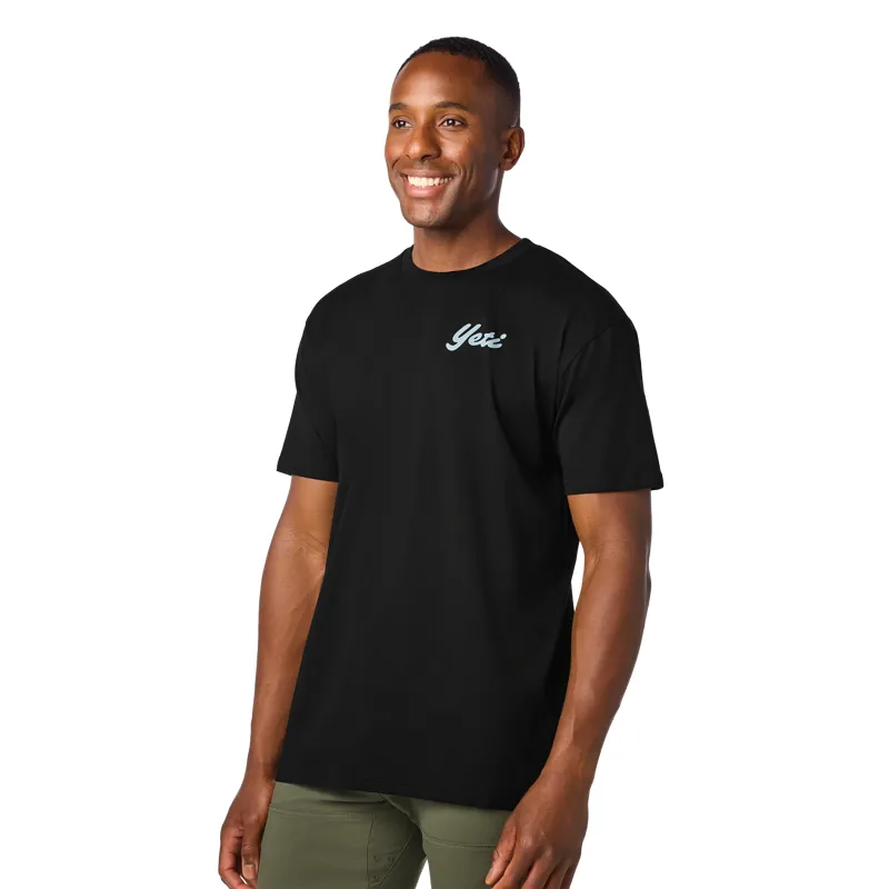 Yeti High Country Regular Short Sleeve T-Shirt in Black-3