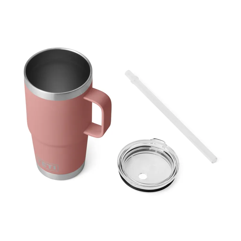 Yeti Rambler 25oz Straw Mug Sandstone Pink-2