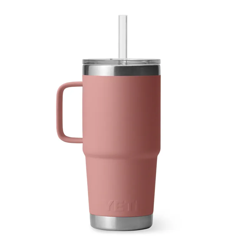 Yeti Rambler 25oz Straw Mug Sandstone Pink-3