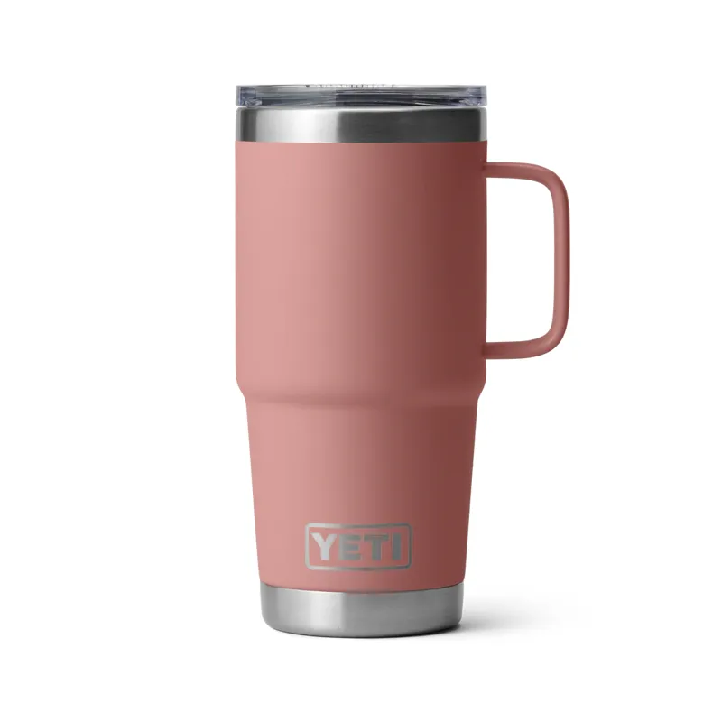 Yeti Rambler 20oz Travel Mug Sandstone Pink