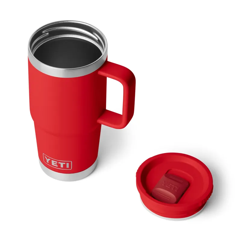 Yeti Rambler 2.0 20oz Travel Mug in Rescue Red-4