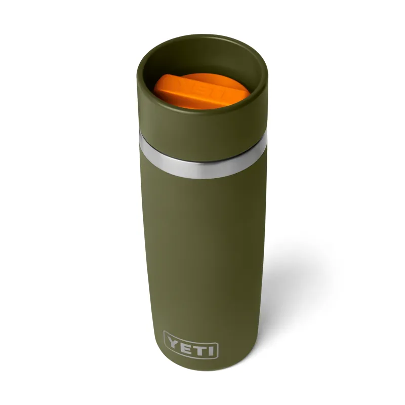 Yeti Rambler 16oz Travel Bottle in Olive/King Crab-2