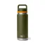 Yeti Rambler 26oz Bottle Chug in Olive/King Crab Orange