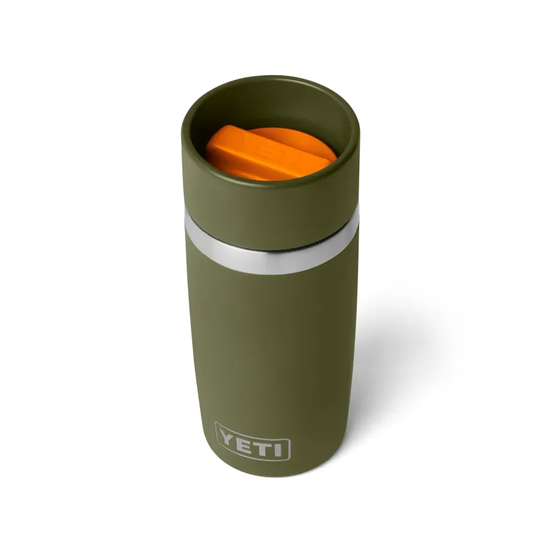 Yeti Rambler 12oz Travel Bottle in Olive/King Crab Orange-1