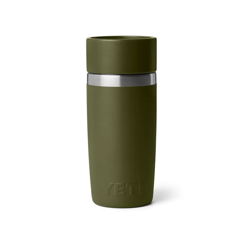 Yeti Rambler 12oz Travel Bottle in Olive/King Crab Orange-2