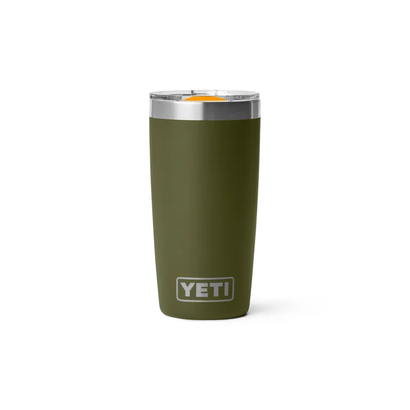 Yeti Rambler 10 oz Tumbler in Olive/King Crab Orange