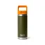 Yeti Rambler 18oz Straw Bottle 18oz in Olive/King Crab Orange