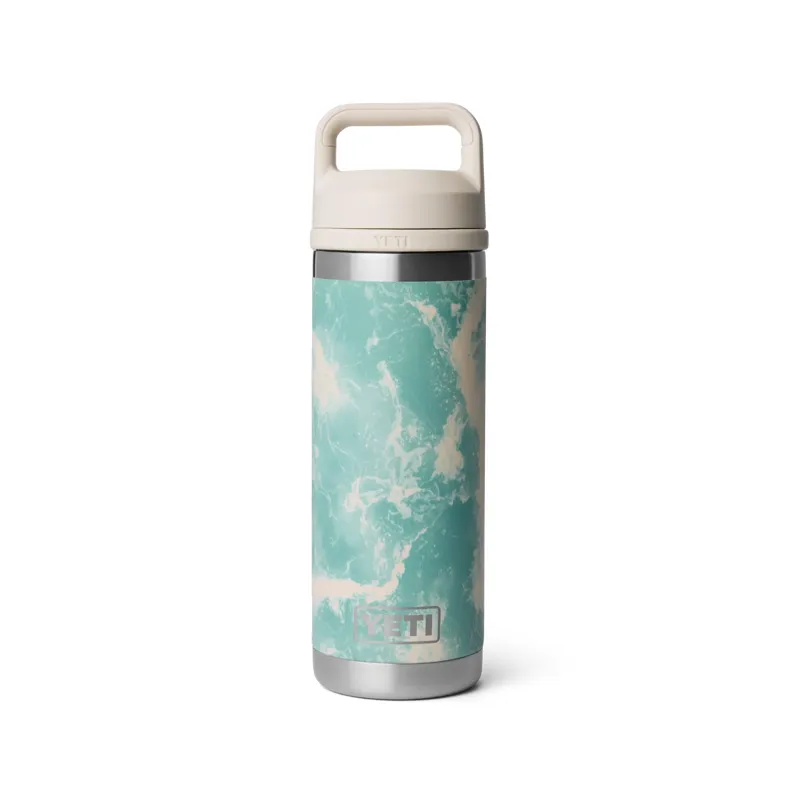 Yeti Rambler 18oz Bottle Chug in Sea View