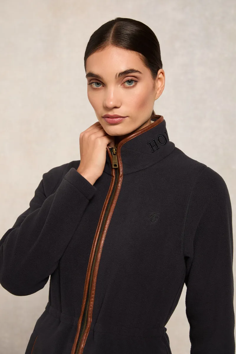 Holland Cooper Country Longline Fleece Ink Navy-2