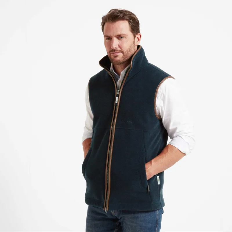 Schoffel Oakham Fleece Gilet Petrol Blue-1