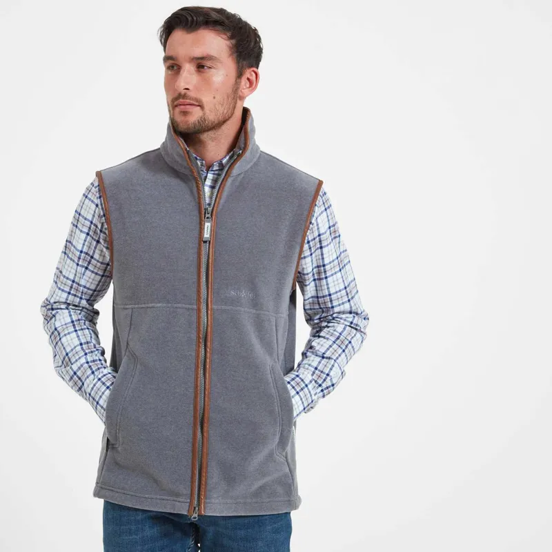 Schoffel Oakham Fleece Gilet Pewter-1