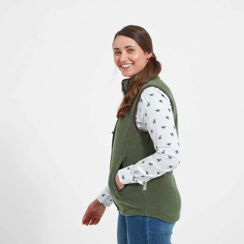 Schoffel Country Lyndon II Fleece Gilet in Cedar Green-2