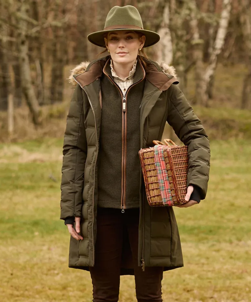 Schoffel Country Hurlingham Waterproof Down Coat in Forest-13