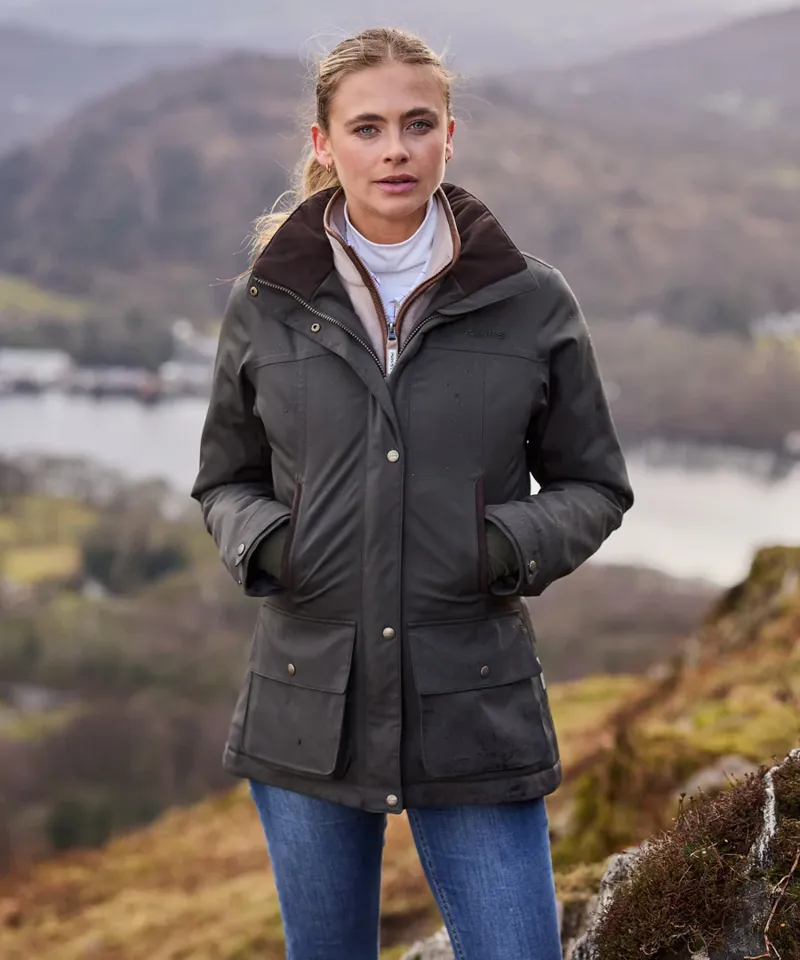 Schoffel Langton Country Coat Dark Woodland-8