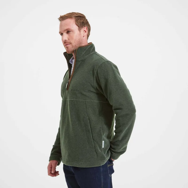 Schoffel Berkeley Fleece Quarter Zip Jumper Cedar Green-3