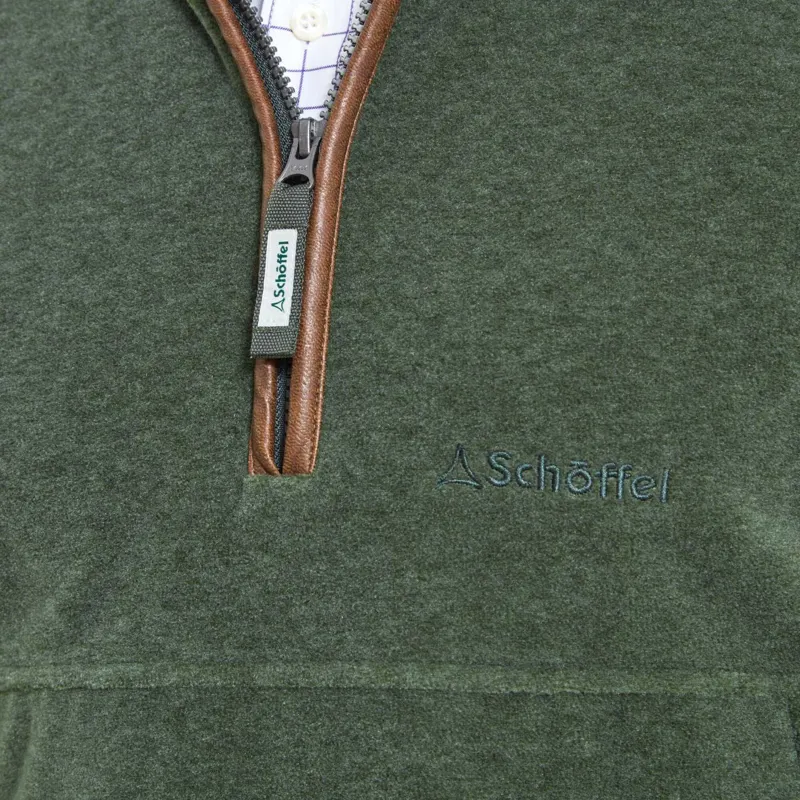 Schoffel Berkeley Fleece Quarter Zip Jumper Cedar Green-6