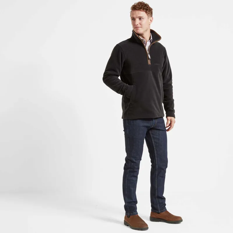 Schoffel Berkeley Fleece Quarter Zip Jumper Gunmetal-4