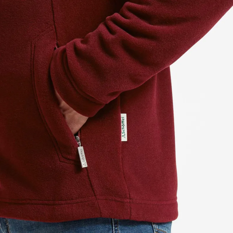 Schoffel Cottesmore Fleece Jacket Claret-4