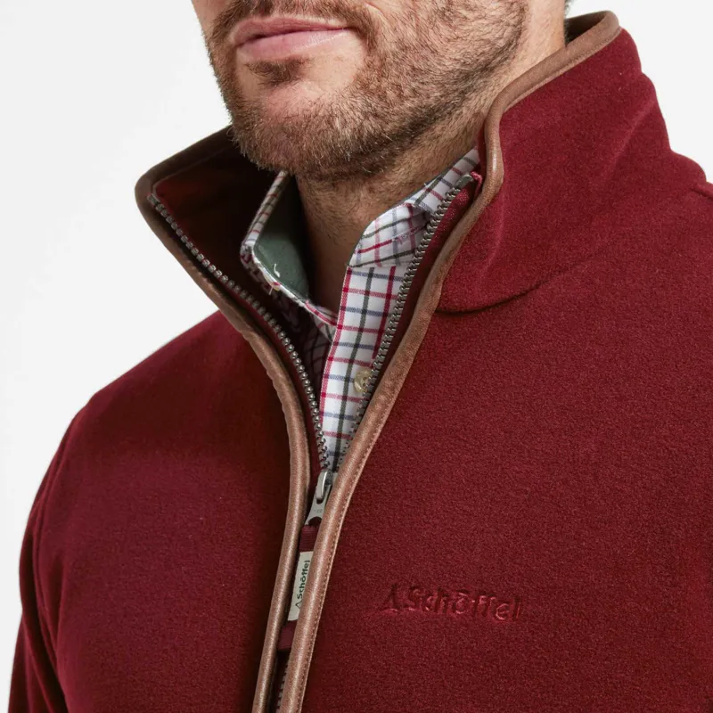 Schoffel Cottesmore Fleece Jacket Claret-5