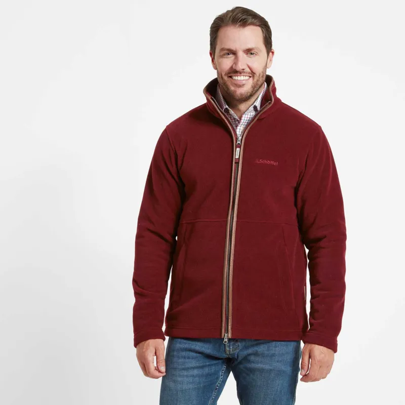 Schoffel Cottesmore Fleece Jacket Claret-1