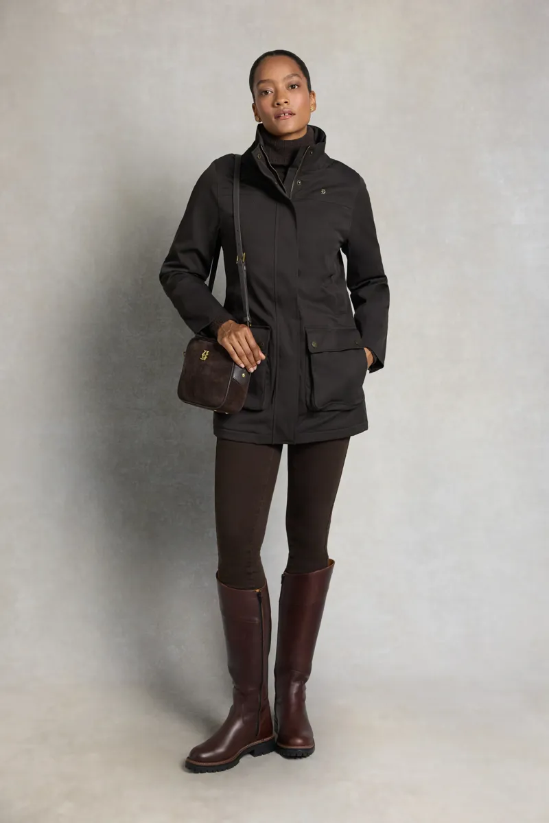 Holland Cooper Country Camera Bag in Chocolate Suede-6