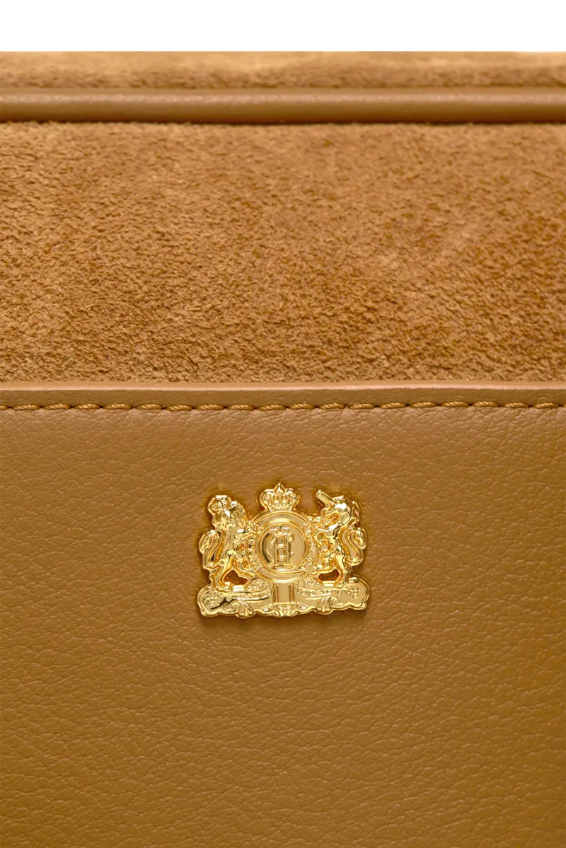 Holland Cooper Country Camera Bag in Tan Suede-6
