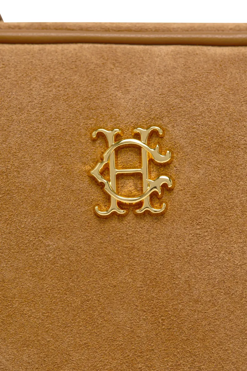 Holland Cooper Country Camera Bag in Tan Suede-5