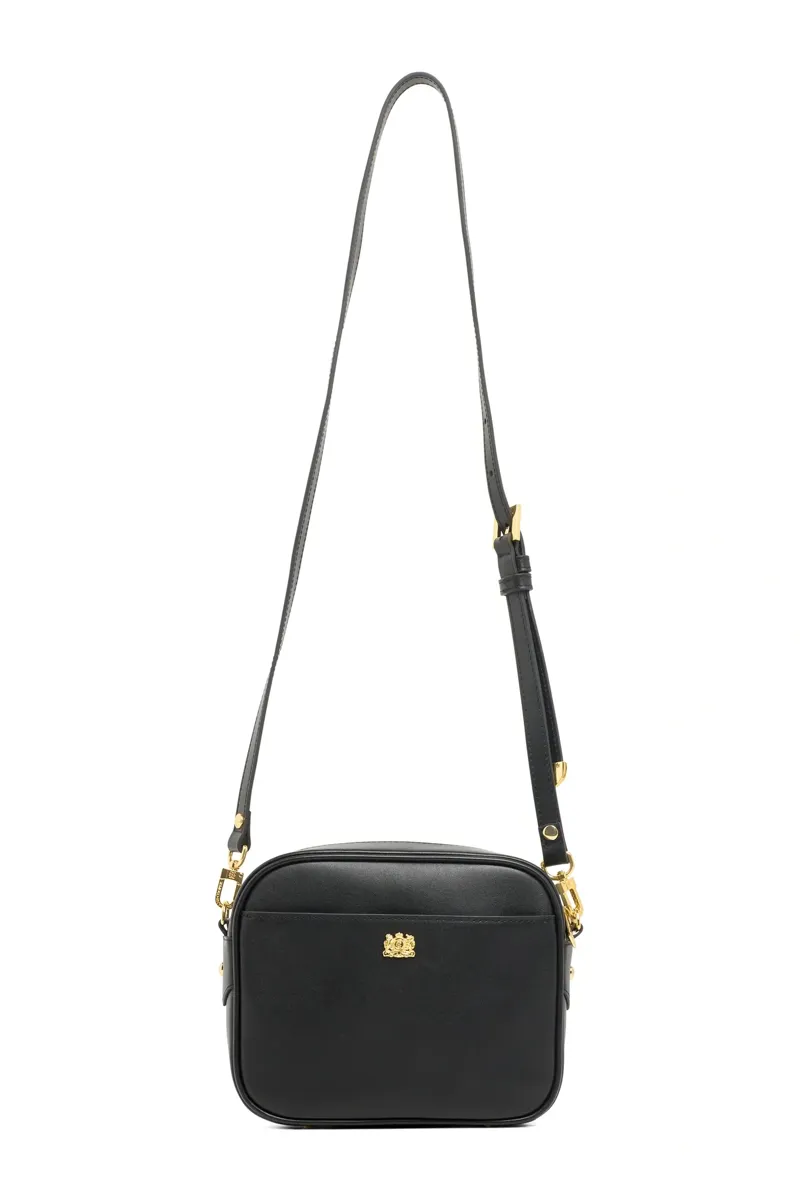 Holland Cooper Country Camera Bag in Black Leather-5