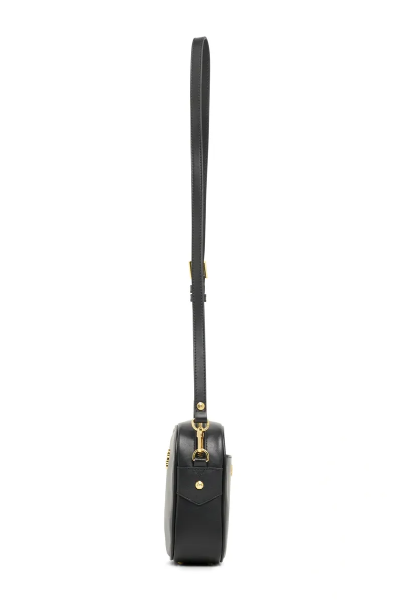 Holland Cooper Country Camera Bag in Black Leather-4